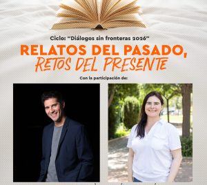 Relatos del pasado, retos del presente. Un diálogo entre Paco Cerdà y Eloísa Nos Aldás en el salón de actos de la florida universitaria en Catarroja.